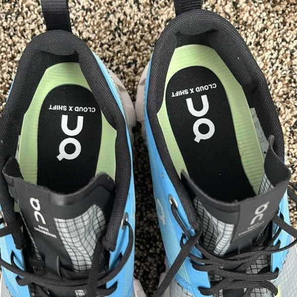 On Cloud On Running Blue & Green Sneaker, worn once - Picture 5 of 6